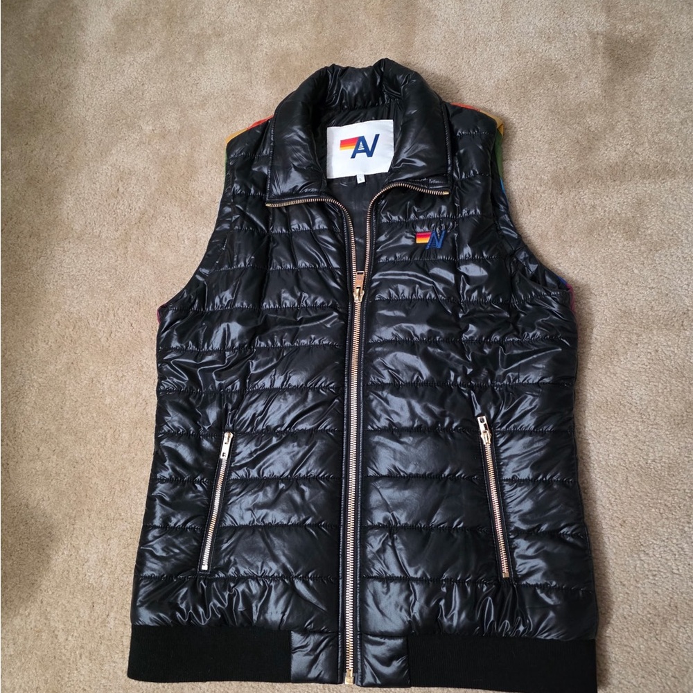 Aviator Nation Sunburst Puffer Vest
